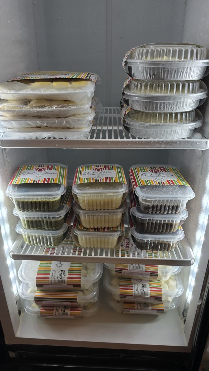 Congelados Quatro Estações na vitrine refrigerada