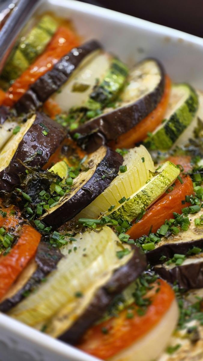 Legumes assados com ervas